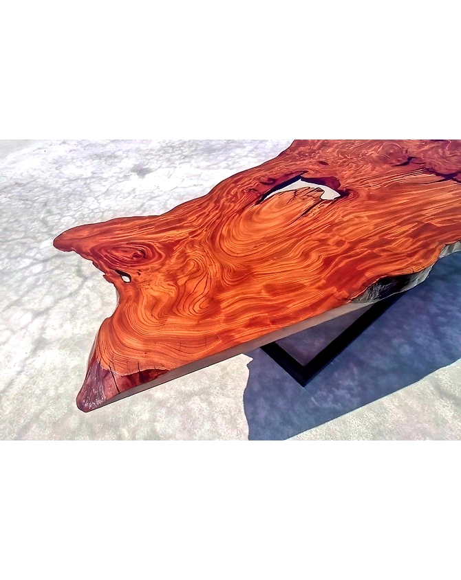 Customized Live Edge Clear Epoxy Resin Dining Table, Coffee Table 2, 4, 6, 8 End &amp; Side Table Bar Wooden Table Patio Table Top Only-60by30-2