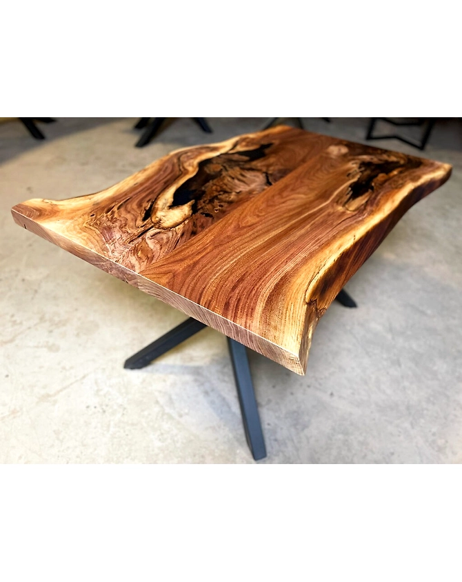Large Indoor Live Edge Dining Room Table 2, 4, 6, 8 Living Room Table Bar Counter End/Side Table Wooden Table Patio Table Top Only-60by30-3