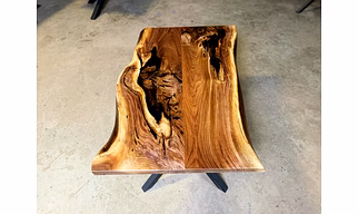 Large Indoor Live Edge Dining Room Table 2, 4, 6, 8 Living Room Table Bar Counter End/Side Table Wooden Table Patio Table Top Only