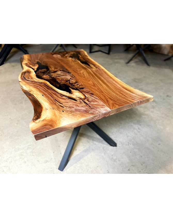 Large Indoor Live Edge Dining Room Table 2, 4, 6, 8 Living Room Table Bar Counter End/Side Table Wooden Table Patio Table Top Only-60by30-2