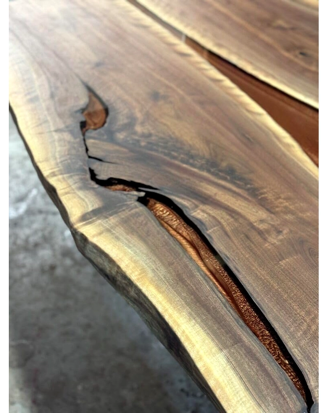 Extendable Epoxy Live Edge Dining Table Coffee Table Living Room Table Kitchen Table Conference Table Wooden Table Console Table Patio Table Bar Counter Table Top Only-60by30-2