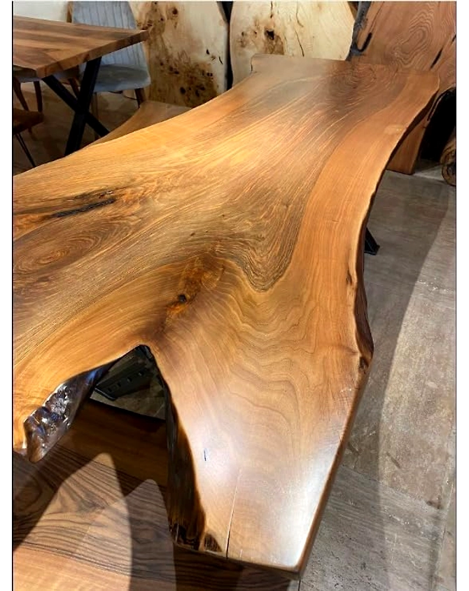 Pinnacle Acacia Wood Live Edge Dining Room Table Kitchen Table Coffee Table Living Room Table Conference Table Counter Table Patio Table End/Side Table Top Only-60by30-4