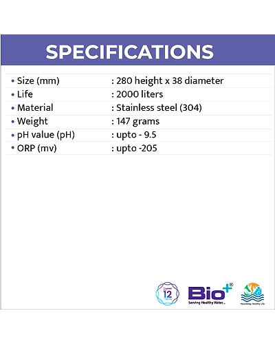 Bio+ SS 1 Liter Bottle Cartridge/Diffuser-2