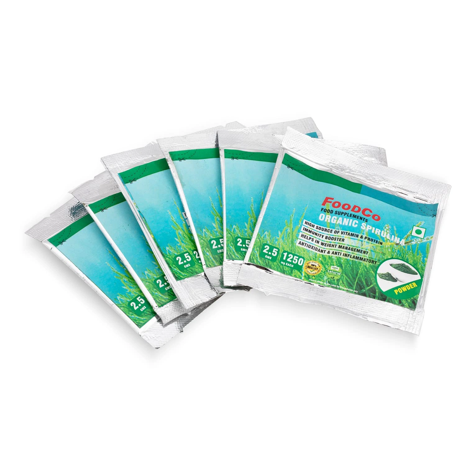 Work Wonders Organic Spirulina Powder Sachets 15pc (Each Sachet Contain 2.5gm) Rich In Antioxidants Immune Support High In Amino Acids Certified Natural Non-GMO Gluten-free Nutrient Superfood Supplement-8