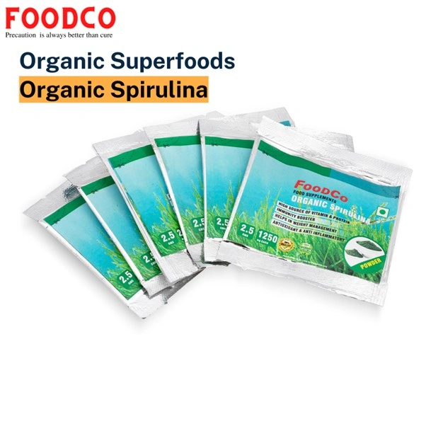 Work Wonders Organic Spirulina Powder Sachets 15pc (Each Sachet Contain 2.5gm) Rich In Antioxidants Immune Support High In Amino Acids Certified Natural Non-GMO Gluten-free Nutrient Superfood Supplement-10