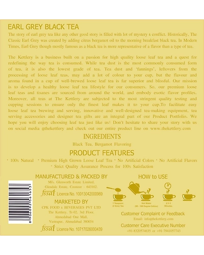 THE KETTLERY EARL GREY BLACK TEA 65 GMS-2