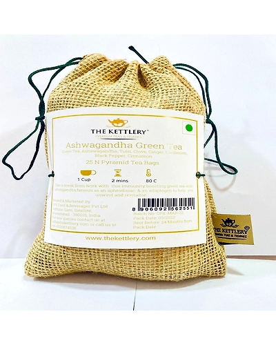 Ashwagandha Green Tea Bags (Pack of 25)-TK-017