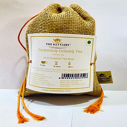 darjeeling oolong pyramid tea bags (pack of 25)