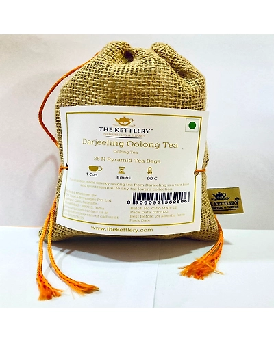 Darjeeling Oolong Pyramid Tea Bags (Pack of 25)-TK-014