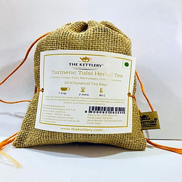 turmeric tulsi herbal tea bags (pack of 25)