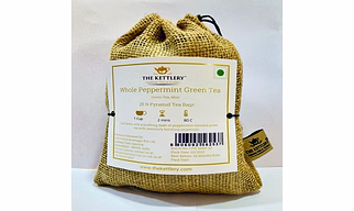 Whole Peppermint Green Tea Bags (Pack of 25)