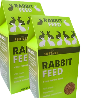 Surtaru Rabbit Feed | 100% Organic, Highly Fibrous, Healthy &amp; Delicious Pellet-11393490