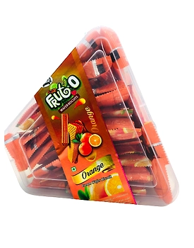 Fruto Orange flavoured wafer biscuits