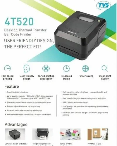 TVSE ZENPERT 4T520 - 203DPI BARCODE PRINTER-4T520