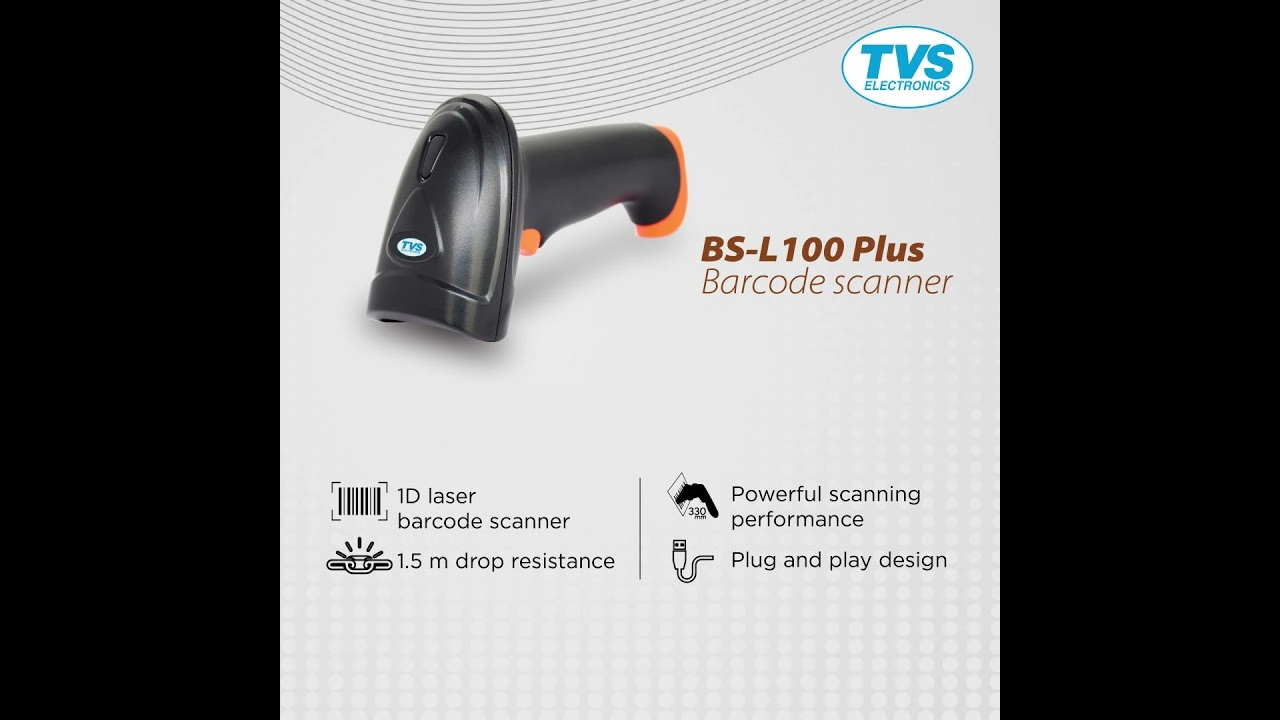TVSE BS-L100 PLUS LASER 1D WIRED BARCODE SCANNER-1