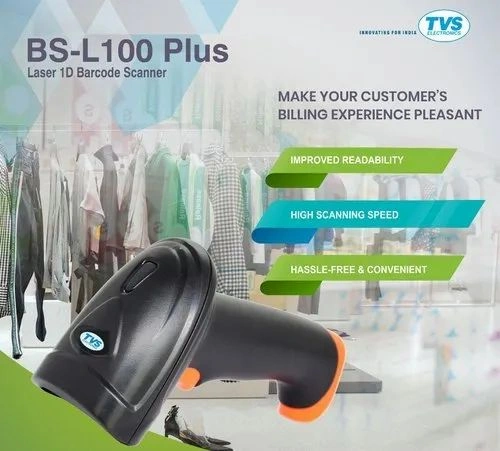TVSE BS-L100 PLUS LASER 1D WIRED BARCODE SCANNER-2