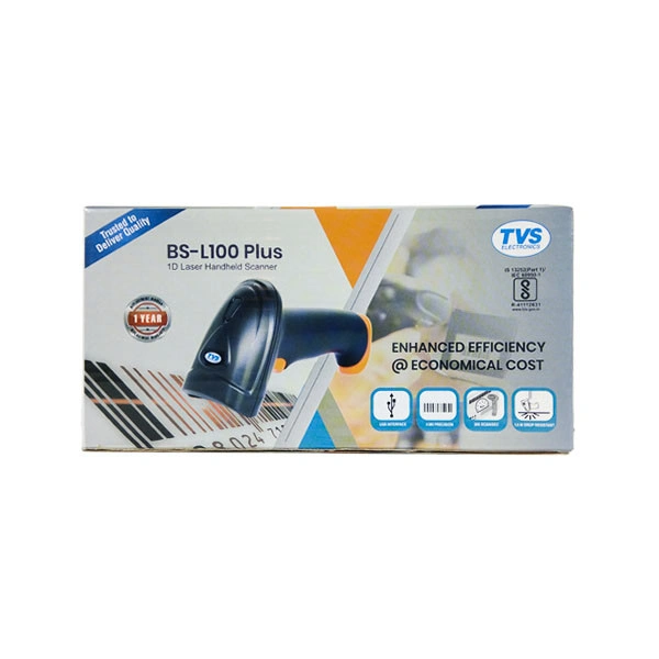 TVSE BS-L100 PLUS LASER 1D WIRED BARCODE SCANNER / RIDDHI SIDDHI COMPUTERS