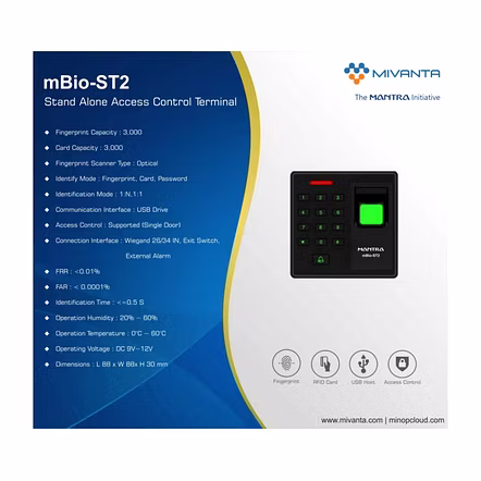MANTRA MBIO-ST2 STAND ALONE ACCESS (F+C+PIN)