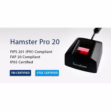 FINGERPRINT SCANNER SECUGEN HAMSTER PRO20 / RIDDHI SIDDHI COMPUTRS