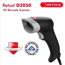 RETSOL D2050N 2D WIRED BARCODE SCANNER