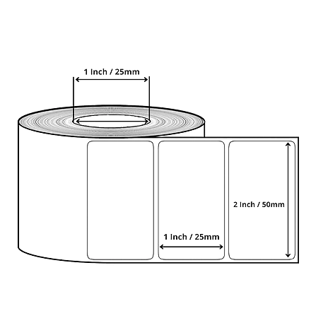BARCODE LABEL CHROMO 50MM X 25MM X 2000 / RIDDHI SIDDHI COMPUTERS