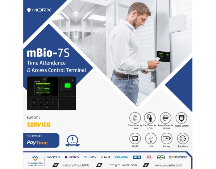 MANTRA MBIO 7S W (FP+C+B) (USB+LAN+WIFI) | RIDDHI SIDDHI COMPUTER