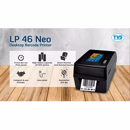 tvse lp 46 neo - 203dpi - usb + serial barcode printer