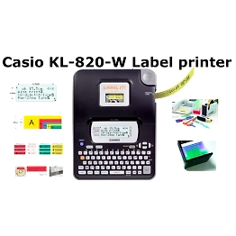 CASIO KL-820W PORTABLE BARCODE PRINTER