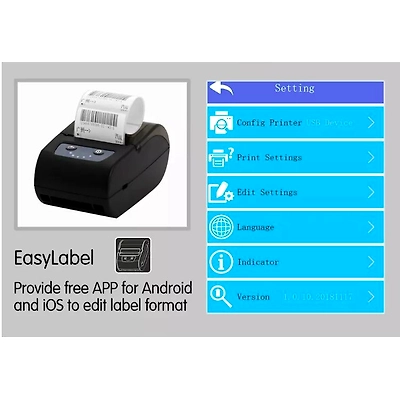 SMALL LABEL PRINTER BLACKBARS SEL-2UB (203DPI) PORTABLE