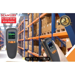 BARCODE SCANNER SCANLIFE 2D WIRELESS SL-6200 BT (SCREEN)