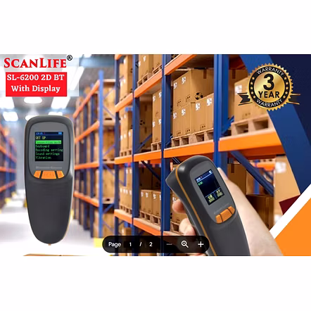 BARCODE SCANNER SCANLIFE 2D WIRELESS SL-6200 BT (SCREEN)