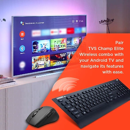 KB MOUSE TVS CHAMP ELITE WIRELESS COMBO / RIDDHI SIDDHI CPMUTERS