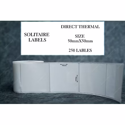 BARCODE LABELS 50MM X 50MM X 250 DIRECT THERMAL / RIDDHI SIDDHI COMPUTERS