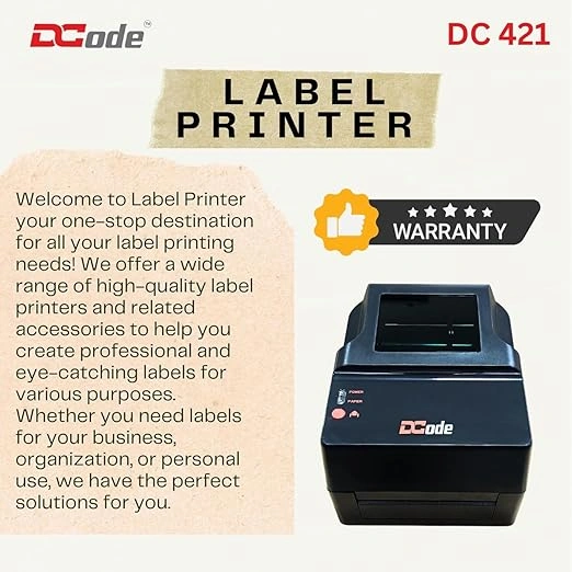 BARCODE PRINTER DCODE DC421 PRO (203dpi) - Effortless Printing Performance &amp; Affordability  / RI