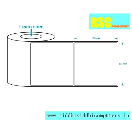 BARCODE  LABELS 50MM X 50MM X 1000 1UP DT / RIDDHI SIDDHI COMPUTERS