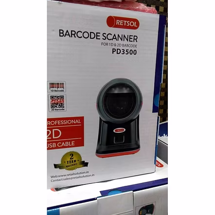 RETSOL PD3500 2D TABLE TOP BARCODE SCANNER