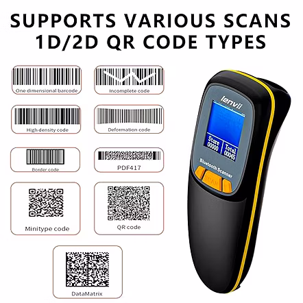 BARCODE SCANNER SCANLIFE 2D WIRELESS SL-6200 BT (SCREEN)