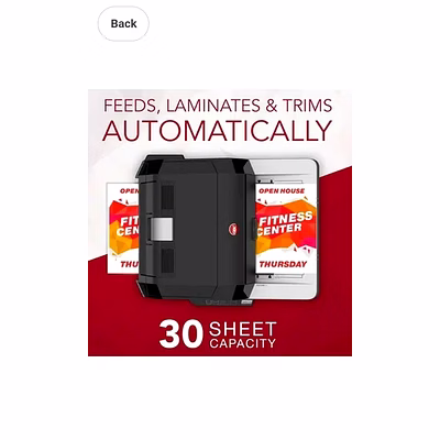 lam roll gbc foton 30 auto laminator 230v eu/u