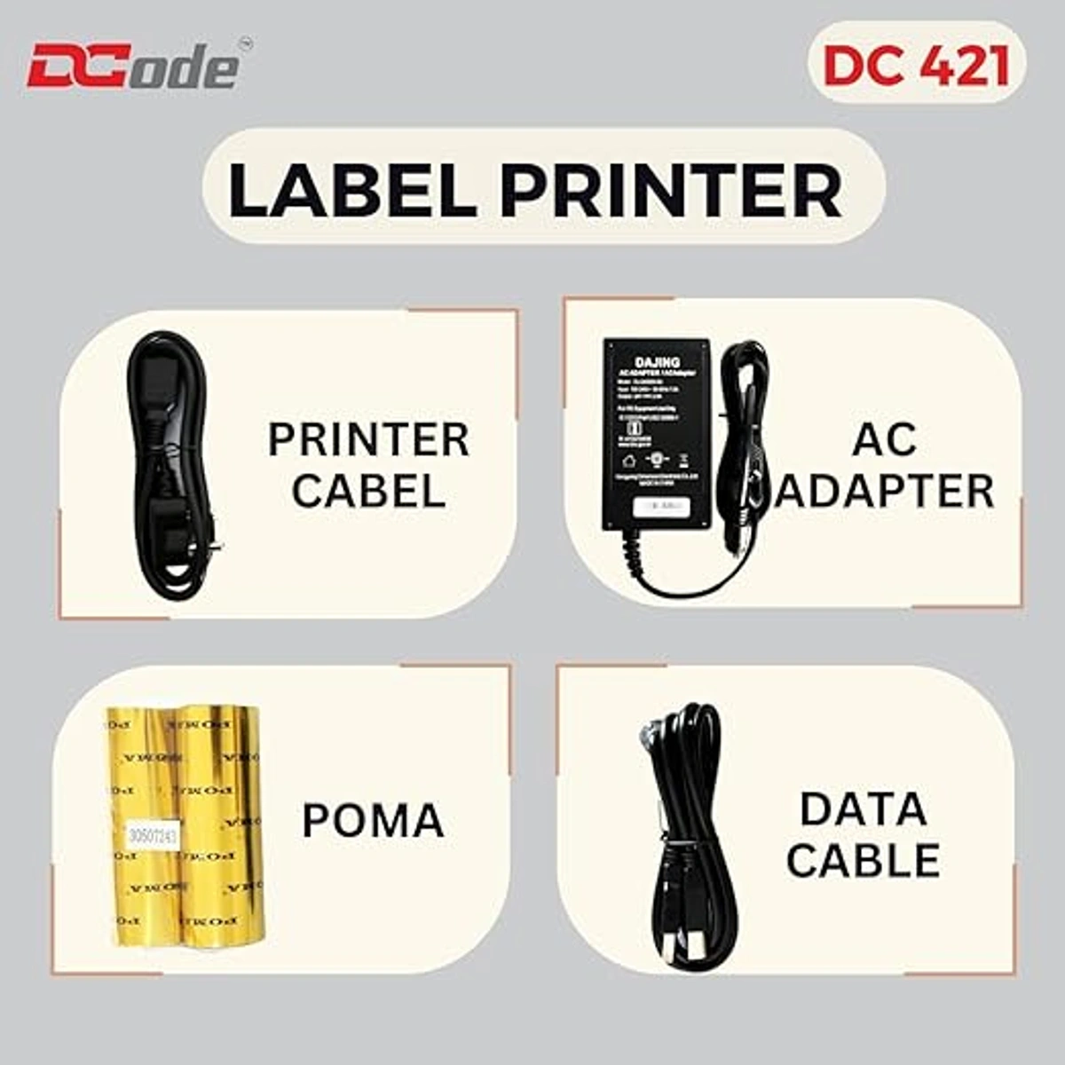 BARCODE PRINTER DCODE DC421 PRO (203dpi) - Effortless Printing Performance &amp; Affordability  / RI