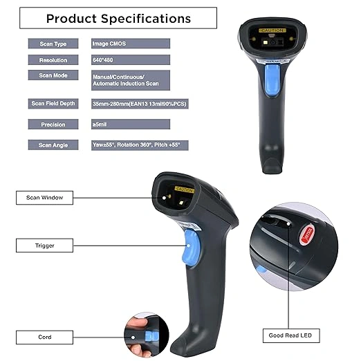 RETSOL D1020N 2D WIRED BARCODE SCANNER / RIDDHI SIDDHI COMPUTERS