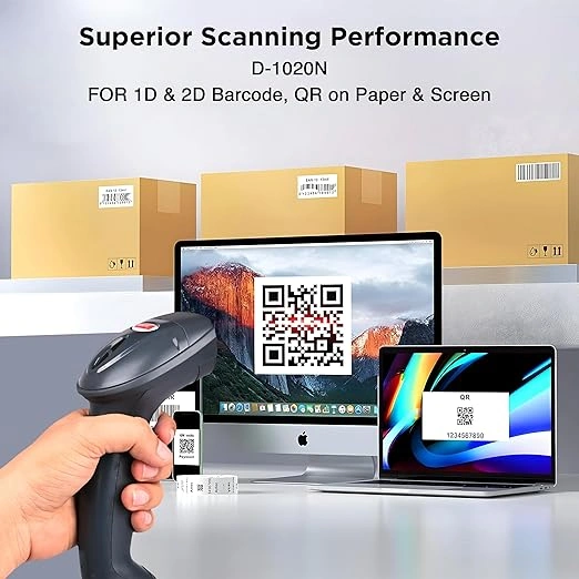 RETSOL D1020N 2D WIRED BARCODE SCANNER / RIDDHI SIDDHI COMPUTERS