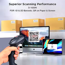 RETSOL D1020N 2D WIRED BARCODE SCANNER / RIDDHI SIDDHI COMPUTERS