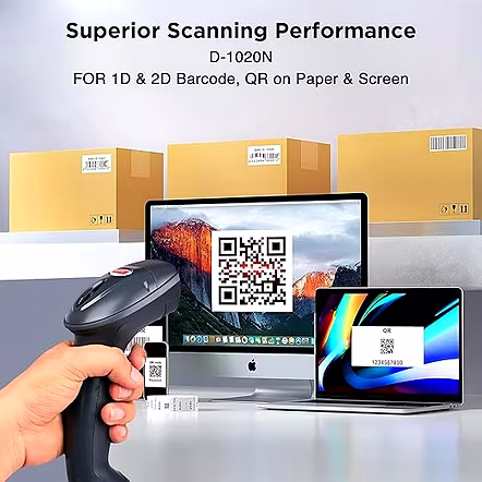 RETSOL D1020N 2D WIRED BARCODE SCANNER