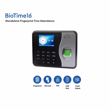 Morx Biotime 16 STANDALONE FINGERPRINT TIME ATTENDENCE With(Excel Report OutPut)