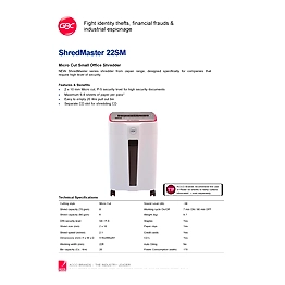 SHRED M-CUT GBC SHREDMASTER 22SM 230V UK