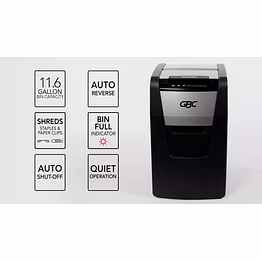shred m-cut gbc shredmaster 150m autofeed