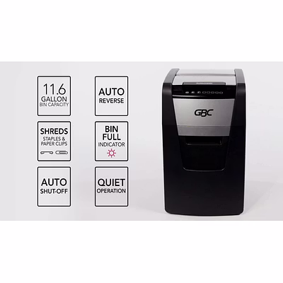 shred m-cut gbc shredmaster 150m autofeed