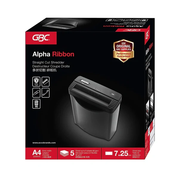 SHRED S-CUT GBC ALPHA RIBBON 230V EU / RIDDHI SIDDHI COMPUTERS