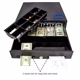 METAL CASH DRAWER GOBBLER 8 COINS + 5 NOTES / RIDDHI SIDDHI COMPUTERS