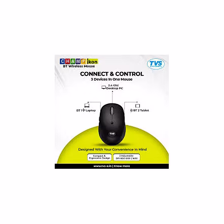 MOUSE WIRELESS TVS CHAMP IKON BM316 BT